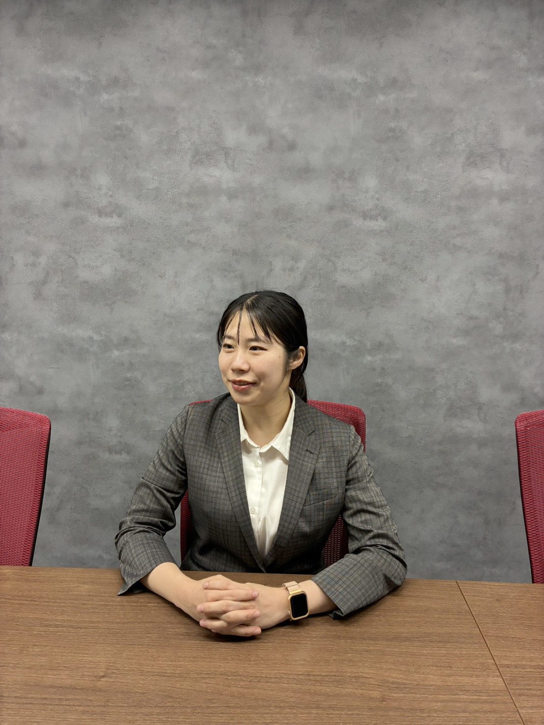 インタビューに答える中川美海さん
