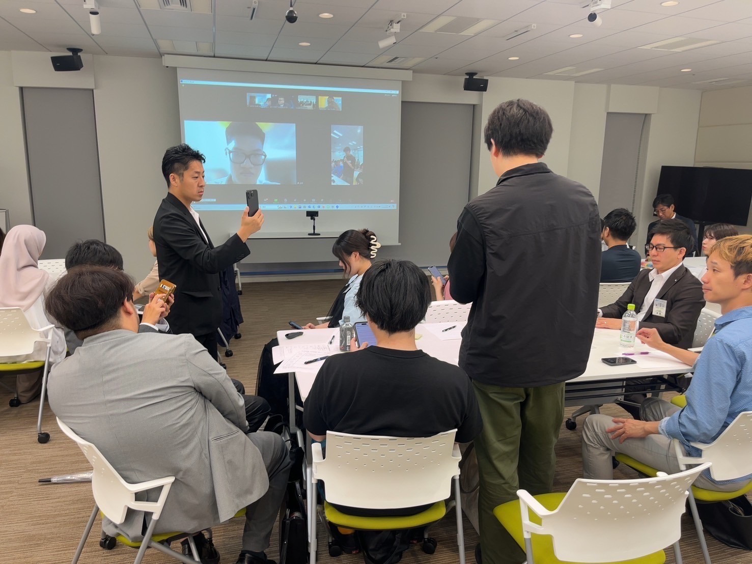 現地企業壁打ちの様子